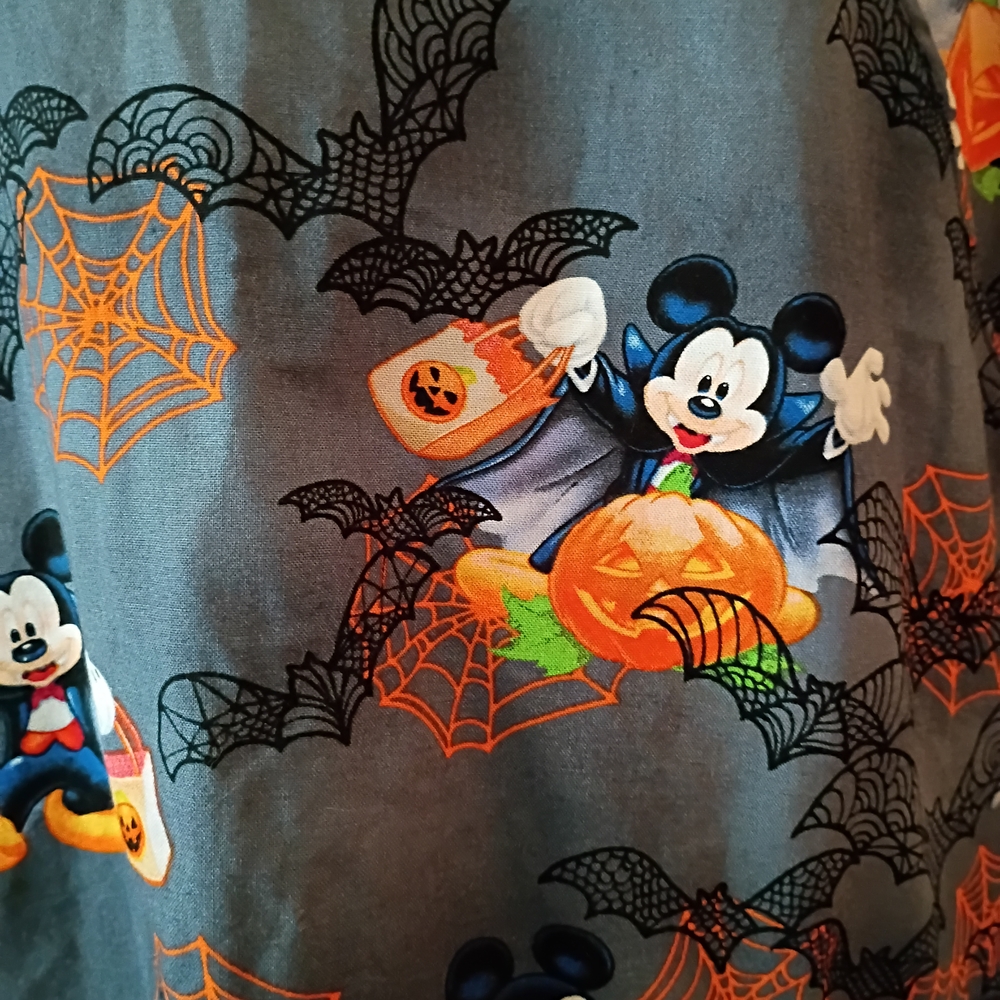 Vampire Mickey Halloween Scrub Top